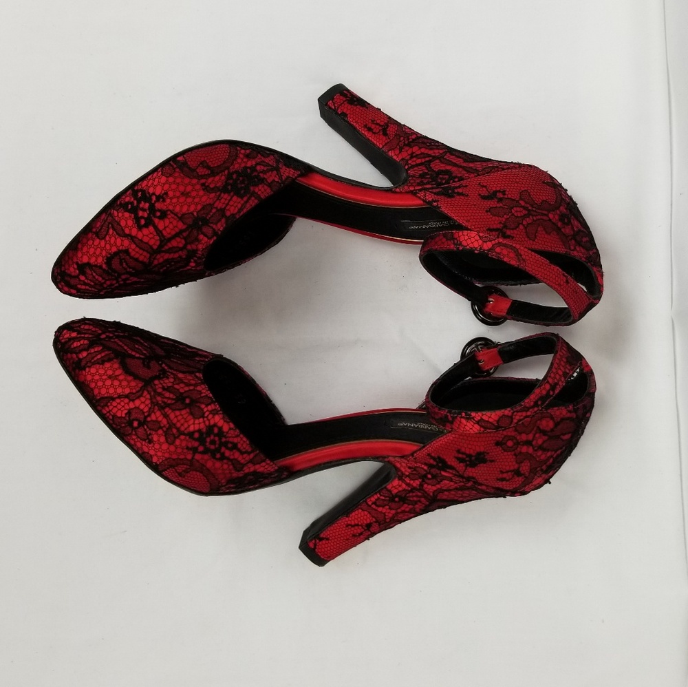 Dolce Gabbana Satin Ankle Strap Heels Pumps 38 - Picture 4 of 6